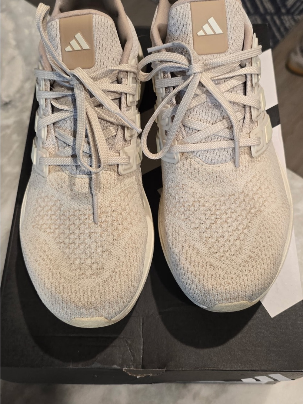 Adidas - Men’s Knit Running Sneakers in Light Beige - Ultradream DNA